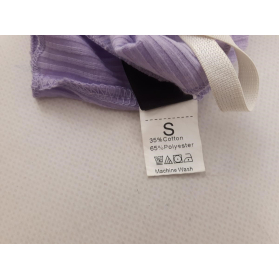 SHEIN dzianinowy TOP do spania Z KORONKĄ purp | Lapciucha.pl