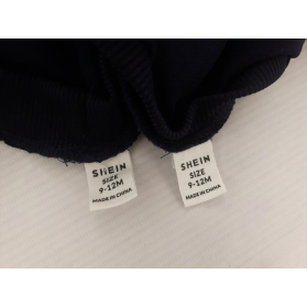 SHEIN granatowy KOMPLET DRESY z lampasami MOD | Lapciucha.pl