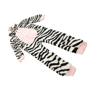 SHEIN pluszowy KOMBINEZON z kapturem ZEBRA ci | Lapciucha.pl