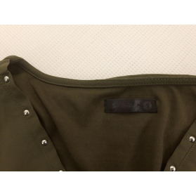 SINSAY rozkloszowana SUKIENKA mini KHAKI z dż | Lapciucha.pl