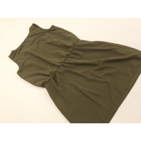 SINSAY rozkloszowana SUKIENKA mini KHAKI z dż | Lapciucha.pl