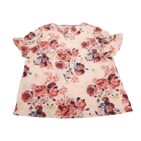 VERO MODA stylowa BLUZKA wygodna KWIATY overs | Lapciucha.pl