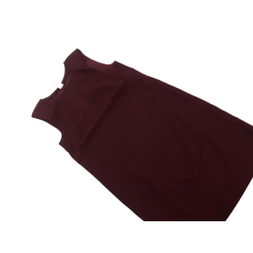 VILA luźna elegancka SUKIENKA klasyczna BORDO | Lapciucha.pl