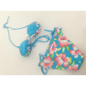 HOLLISTER niebieski STRÓJ KĄPIELOWY bikini KW | Lapciucha.pl