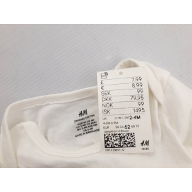 H&M bawełniane BODY z printem NOWE _ 66cm | Lapciucha.pl