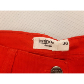 JANINA jeansowa SPÓDNICZKA mini MODNA czerwon | Lapciucha.pl