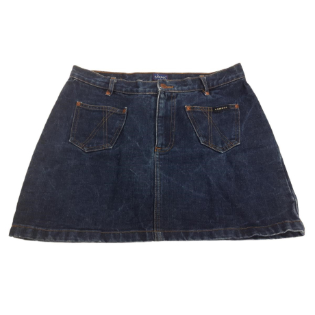 KANGOL jeansowa SPÓDNICZKA postarzana MINI re | Lapciucha.pl