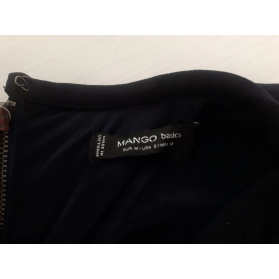 MANGO elegancka SUKIENKA klasyczna NAVY trape | Lapciucha.pl