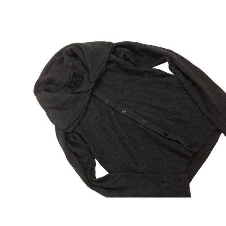 ALLSAINTS wełniany SWETER KARDIGAN z lnem GRA | Lapciucha.pl