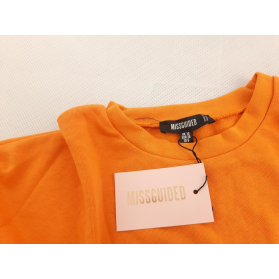MISSGUIDED krótka BLUZA postarzana OVERSIZE p | Lapciucha.pl