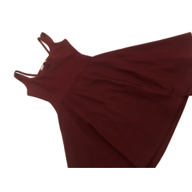 PULL & BEAR burgundowa SUKIENKA z odkrytymi p | Lapciucha.pl