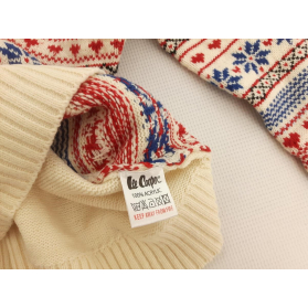 LEE COOPER świąteczny SWETEREK w śnieżynki PI | Lapciucha.pl