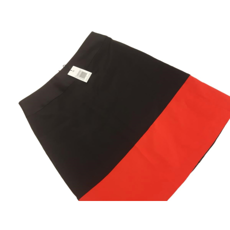 PAPAYA elegancka SPÓDNICA satynowa MIDI prost | Lapciucha.pl