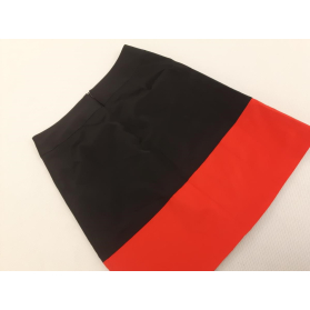 PAPAYA elegancka SPÓDNICA satynowa MIDI prost | Lapciucha.pl