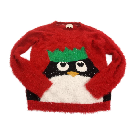 PAPAYA świąteczny SWETER włochaty PINGWIN z c | Lapciucha.pl