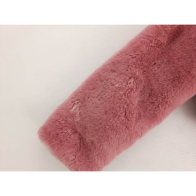 PINK BABY futrzany ŻAKIET BOLERKO naszywka _ | Lapciucha.pl