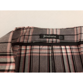 STRADIVARIUS trapezowa SPÓDNICZKA różowa KRAT | Lapciucha.pl