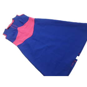 Stylowa trapezowa SUKIENKA granatowa MODNA st | Lapciucha.pl