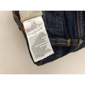 GAP jeansowe SPODNIE PROSTE granatowe BASIC _ | Lapciucha.pl