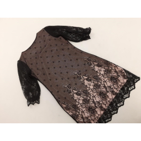 BONPRIX koronkowa SUKIENKA z krótkim rękawem | Lapciucha.pl