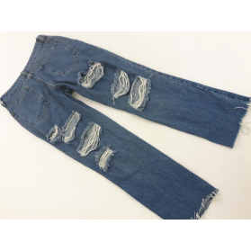 BOOHOO jeansowe SPODNIE z dziurami MOM _ 36 | Lapciucha.pl