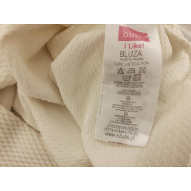BUTIK tłoczona BLUZA z siateczką OVERSIZE kre | Lapciucha.pl