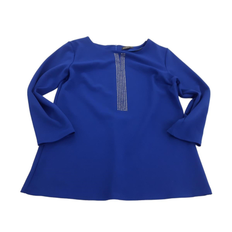 BEATEX elegancka BLUZKA z dżetami MODNA grana | Lapciucha.pl