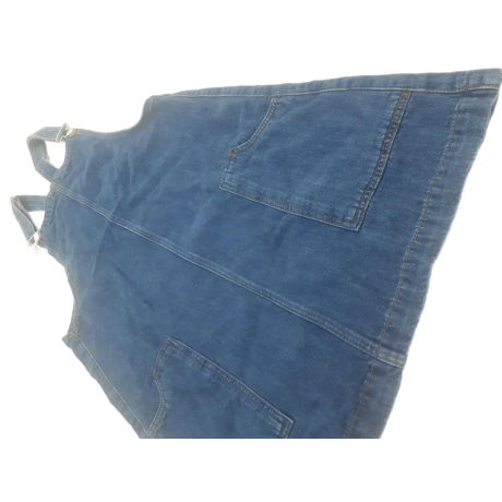 MANGO jeansowa SUKIENKA OGRODNICZKA mini MODN | Lapciucha.pl
