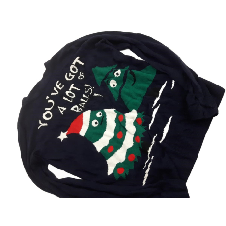 MERRY CHRISTMAS świąteczny SWETER granatowy Z | Lapciucha.pl