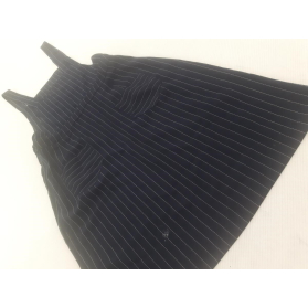 PAPAYA granatowa SUKIENKA OGRODNICZKA mini PA | Lapciucha.pl