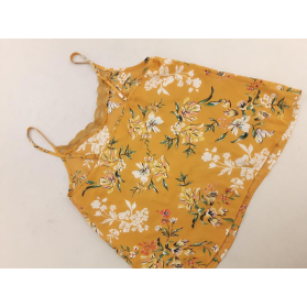 PRIMARK satynowy TOP do spania KWIATY z koron | Lapciucha.pl