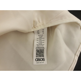 ASOS elegancka BLUZKA satynowa BUFKI z marszc | Lapciucha.pl