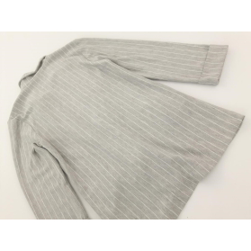 H&M dzianinowy ŻAKIET wygodny PASKI z rękawem | Lapciucha.pl