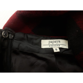 PAPAYA ciepła SPÓDNICZKA trapezowa KRATKA mod | Lapciucha.pl