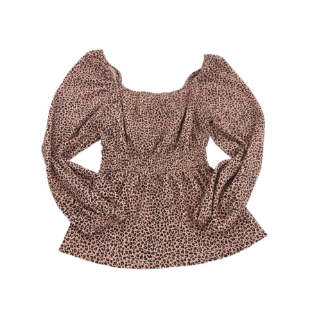 PAPAYA dopasowana BLUZKA z rękawem 3/4 BUFKI | Lapciucha.pl