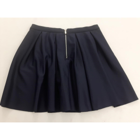 Rozkloszowana SPÓDNICZKA granatowa MODNA _ M | Lapciucha.pl