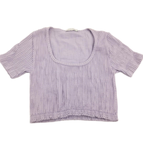 STRADIVARIUS dzianinowa BLUZKA CROP TOP z kró | Lapciucha.pl