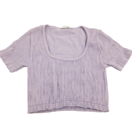STRADIVARIUS dzianinowa BLUZKA CROP TOP z kró | Lapciucha.pl