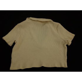 MONKI dzianinowa BLUZKA CROP TOP z krótkim rę | Lapciucha.pl