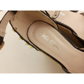 MISS SOPHIA czarne ESPADRYLE na koturnie ĆWIE | Lapciucha.pl