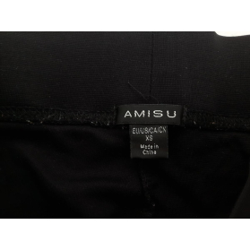 AMISU dresowe LEGGINSY wygodne CZARNE wysoki | Lapciucha.pl