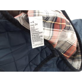 TOPSHOP pikowana KURTKA ze sztruksem ŁATY prz | Lapciucha.pl