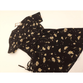 BOOHOO kopertowa SUKIENKA petite KWIATY czarn | Lapciucha.pl