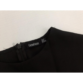 BOOHOO oversizowa SUKIENKA czarna MINI krótki | Lapciucha.pl