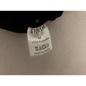 SHEIN drapowana SUKIENKA dopasowana MINI czar | Lapciucha.pl