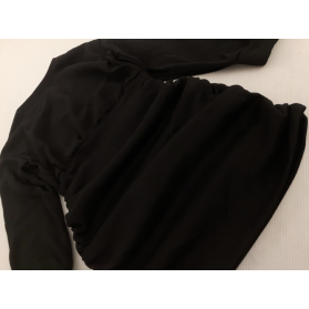 SHEIN drapowana SUKIENKA dopasowana MINI czar | Lapciucha.pl