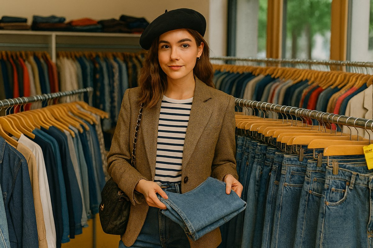 Najlepsze stylizacje z jeansami z lumpeksu