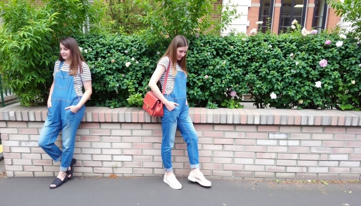 Ogrodniczki ciążowe denim z odzieży używanej – dlaczego są tak uwielbiane?