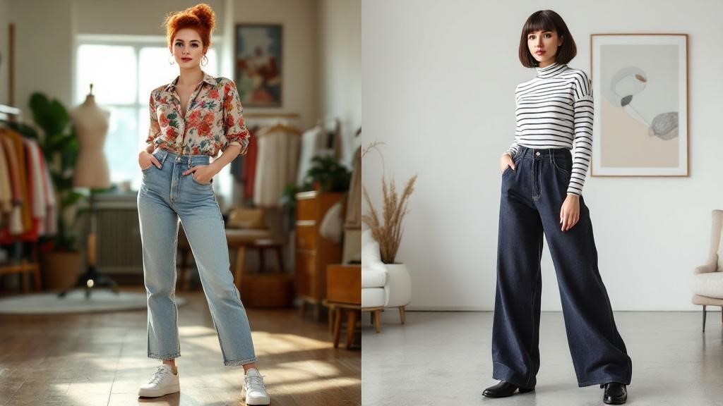 Spodnie mom fit czy wide leg – które lepiej sprawdzą się w stylu retro?