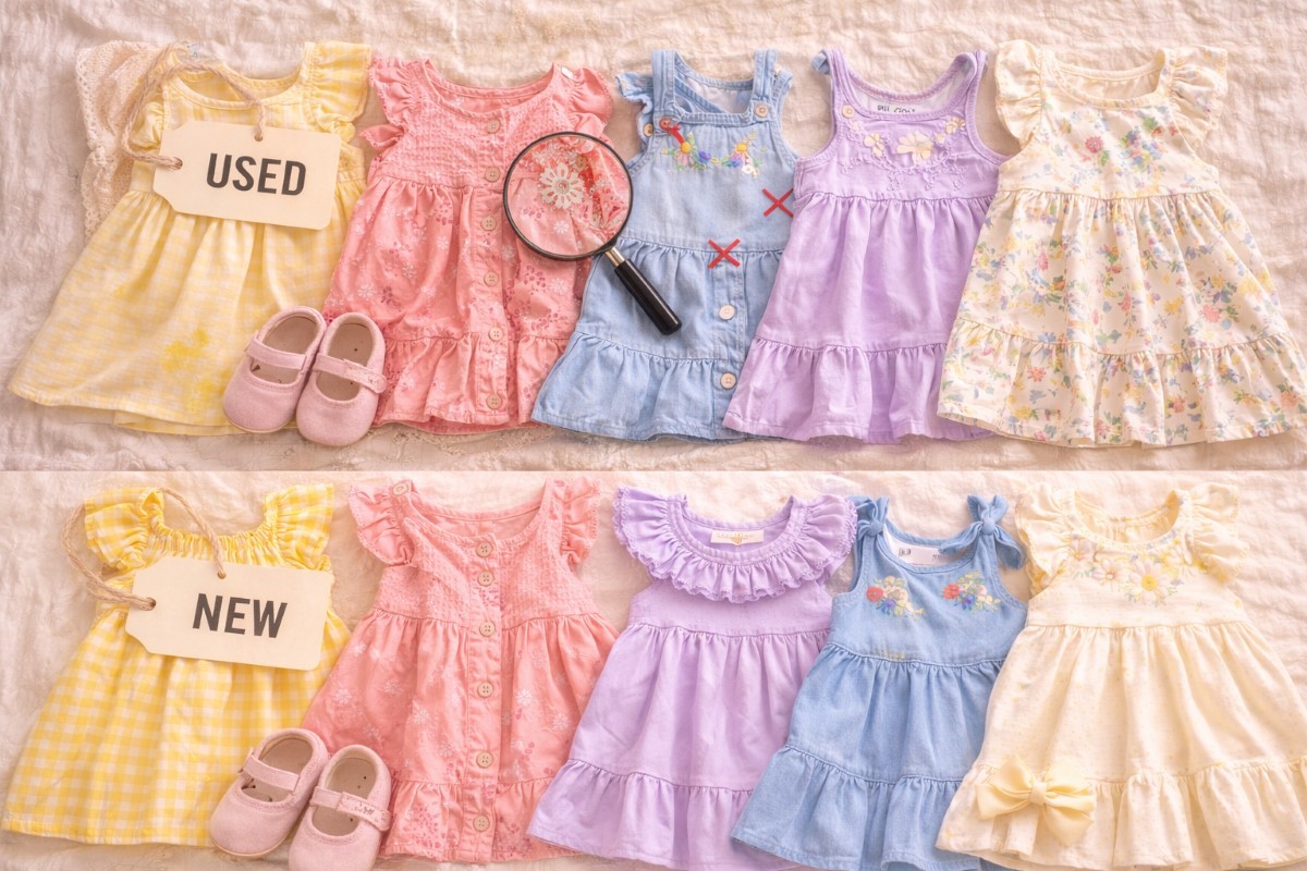 Sukienki niemowlęce używane kontra nowe – co bardziej opłaca się rodzicom?